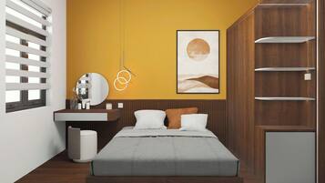 Standard Apartment | Premium bedding, desk, laptop workspace, free WiFi