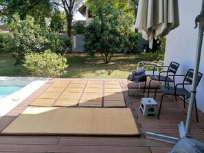 Signature Double Room, Patio, Pool View | Property grounds - AP House (Chatuchak)