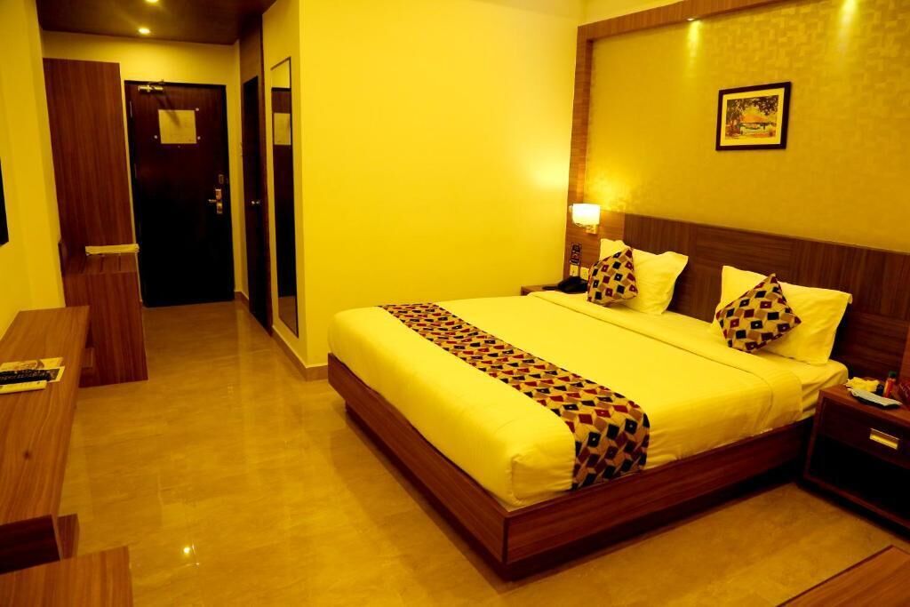 Family Double Room, City View | In-room safe, desk, laptop workspace, iron/ironing board