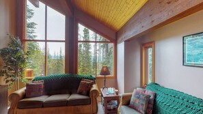 TV, fireplace - Okanagan - Crystal View (Big White Mountain)