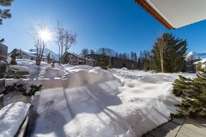 Property grounds - Abitaziun Staz 2 Apartment in Pontresina with Terrace, Lift & WiFi (Pontresina)