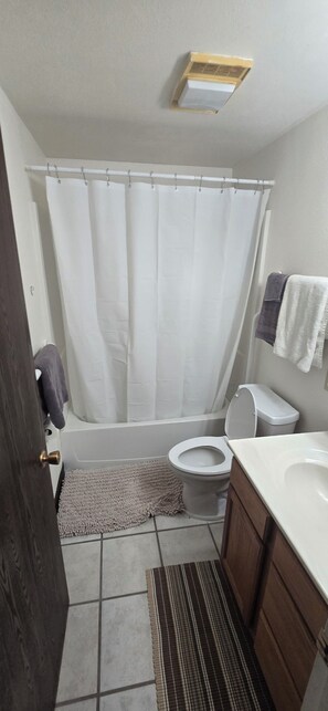 Towels, soap, toilet paper