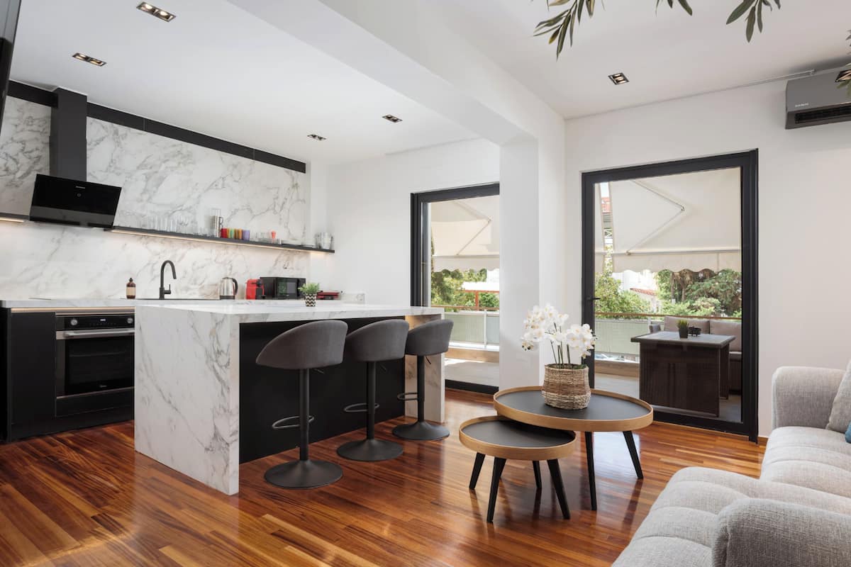 Familien-Suite, Balkon | Wohnbereich