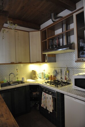 Fridge, microwave, oven, stovetop - Domus trasteverina (Roma)