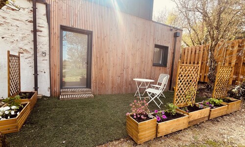 Chambre équipée privée WC/SDB puy du fou A87 terrabotanica Terrasse