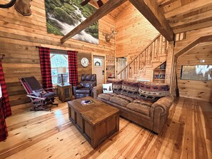 Fernseher, Kamin