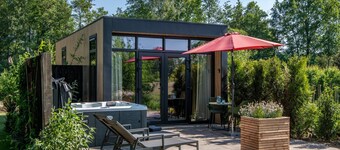 Private Sauna at Wellness Lodge in Drenthe