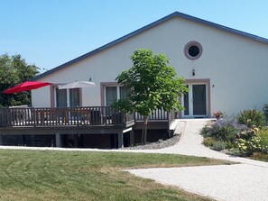 Exterior - Renovated Cottage with Terrace and Parking in Countryside (Repaix)