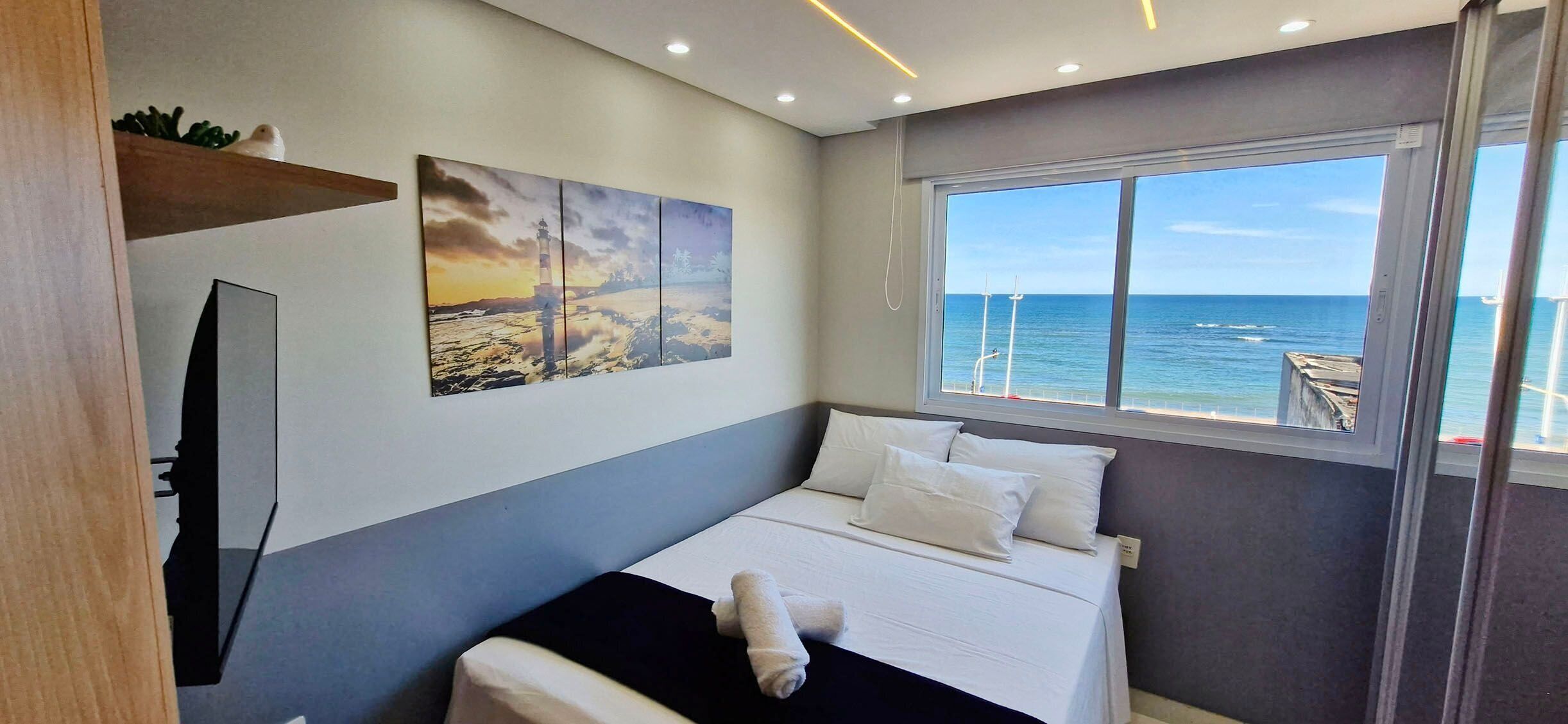 Apartamento básico | Wi-Fi de cortesia, roupa de cama