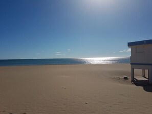 En la playa 