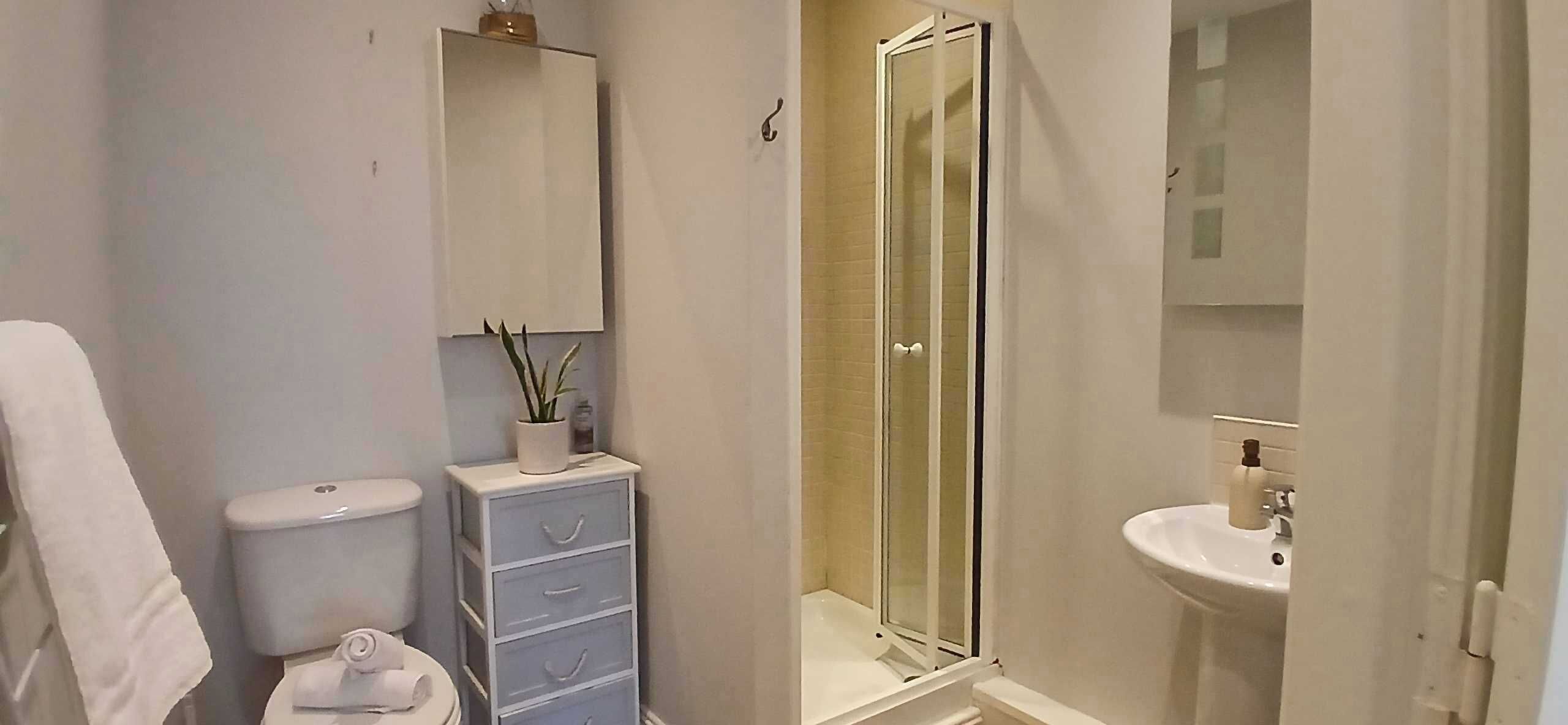Shower, hair dryer