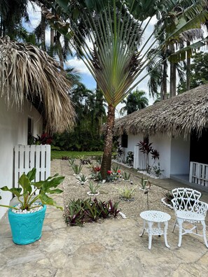 Terrace/patio - Peaceful Private 2BR Tropical Villa in ProCab - Pool - Walk to Cabarete Beach (Cabarete)