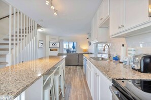 Fridge, microwave, oven, stovetop - Harbour Bay 5, Beautiful 3BR Modern Bayside Townhome, Quiet! (Ocean City)