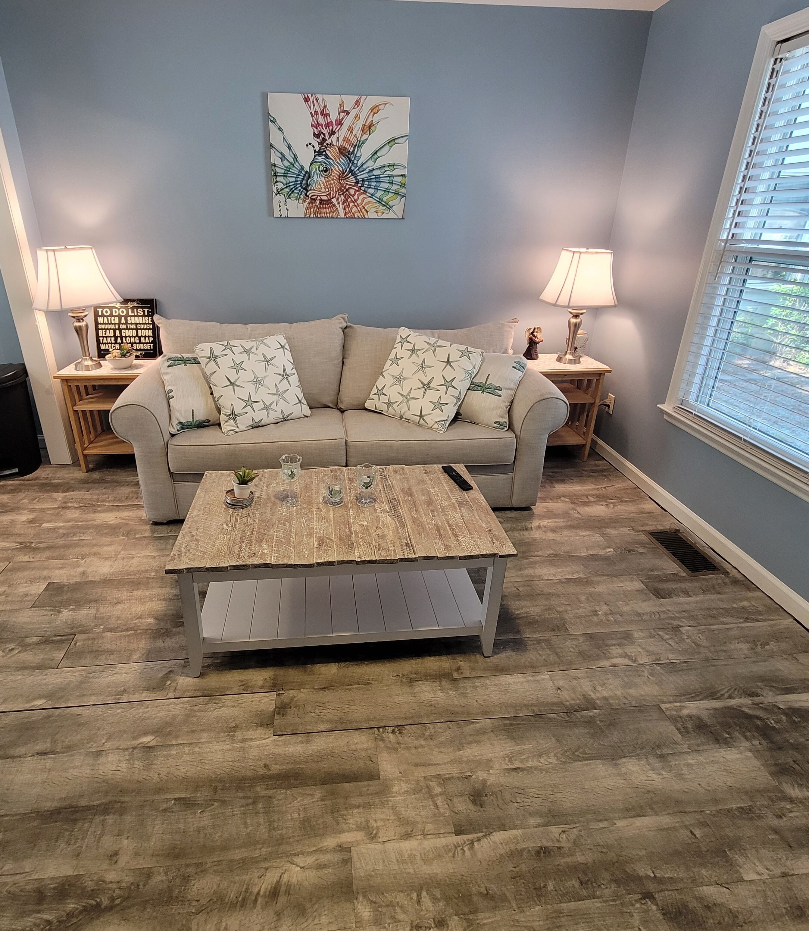 Smart TV, DVD player, books