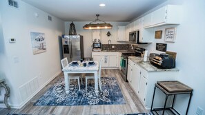 Fridge, microwave, oven, coffee/tea maker - Unplug & Unwind...Steps from the Beach! (Panama City Beach)