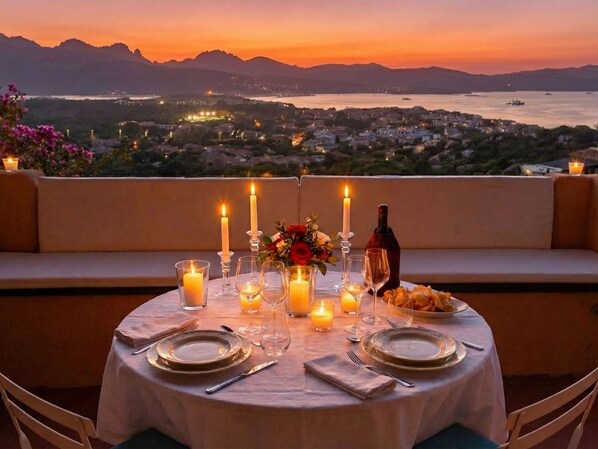 Outdoor dining - Breathtaking View Porto Rotondo by Interhome (Porto Rotondo)