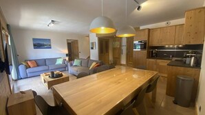Interior - 150m from ski slopes, 3rd floor, view ski slopes, balcony, tv, ski locker, 100m², Valmorel (Valmorel)