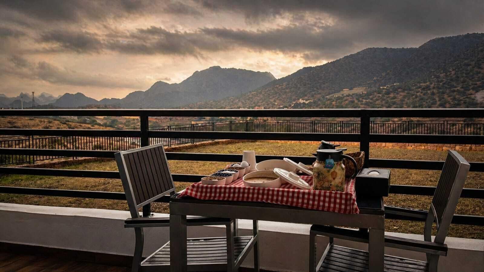 Vista a la montaña