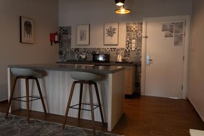 Deluxe Double Room, Balcony, Mountain View | Private kitchen | Fridge, microwave - ROSEMARY HOTEL  (Taif)