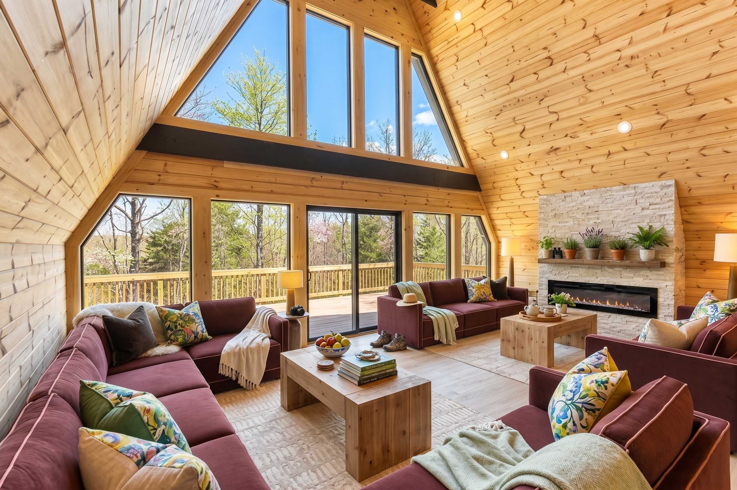 TV, fireplace, foosball