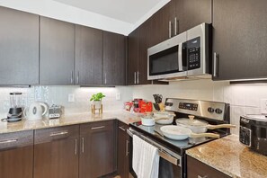 Apartment, Balcony | Private kitchen - Stylish 2B near Legacy West  (Frisco)