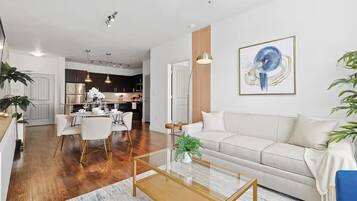 Apartment, Balcony | Living area