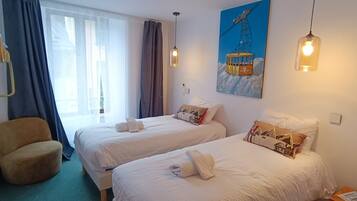 Comfort Double or Twin Room | Peralatan tempat tidur premium, busa memori, langsir/tirai gelap terus