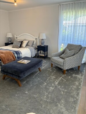 1 bedroom, iron/ironing board, bed sheets