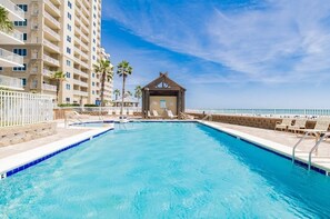 Indoor pool, a heated pool - 3BR Beachfront Coastal Classic w Pool (Orange Beach)