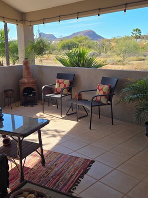 Terrace/patio - Casa Bing charming and spacious Mexican home 2 master suites minutes from beach! (San Carlos/Guaymas)
