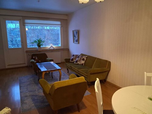 Lovely 2-bedroom apartment with a living room in welcoming Valkeakoski,Finland