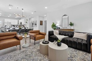 TV, fireplace, offices - Spacious & Stylish North Las Vegas Villa! (North Las Vegas)