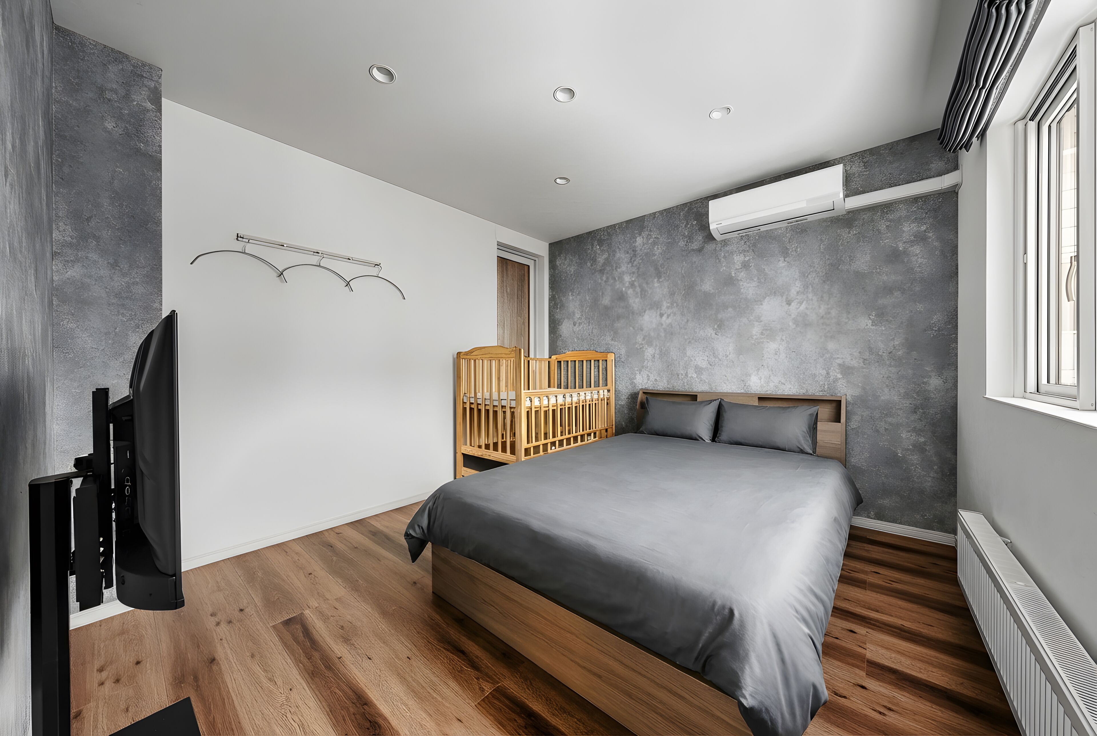 Bureau, fer et planche à repasser, lits bébé (gratuits), Wi-Fi gratuit