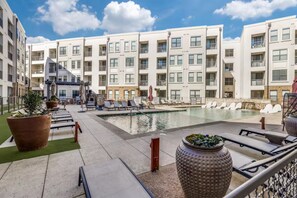 Apartment, Balcony | Pool | Outdoor pool - Luxury 1B w Pool near Legacy West (Frisco)