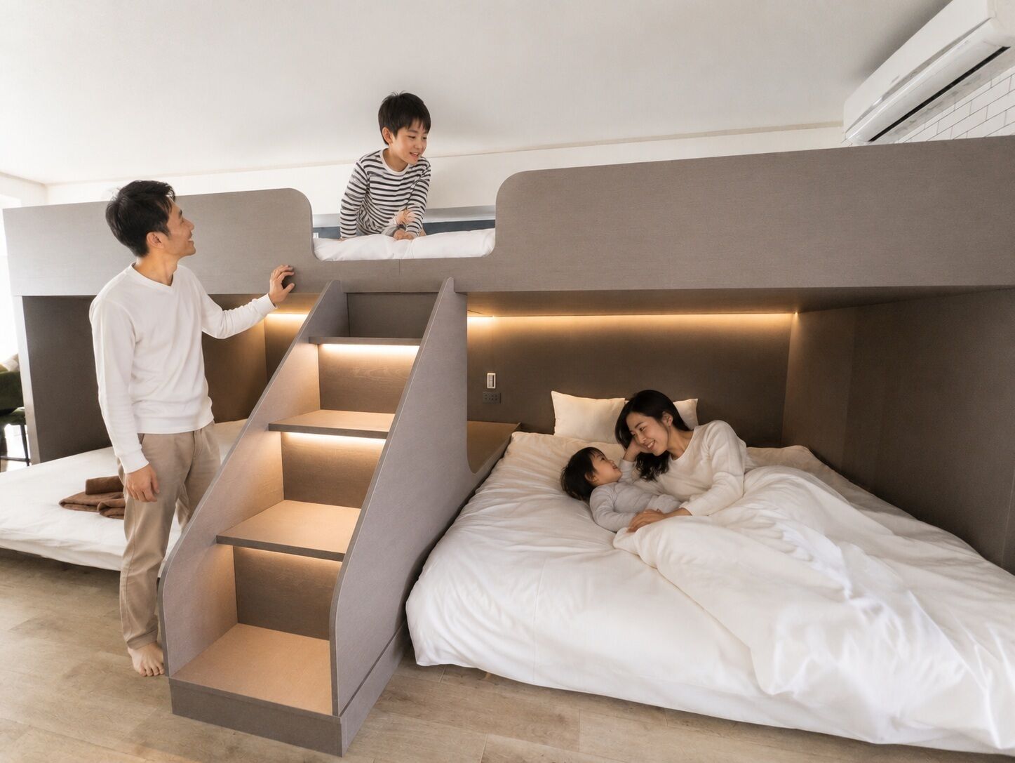 301-natural Wood Room｜8 Ppl |Custom Queen Bunk Beds｜ Golden Gai & Kabukicho|40㎡ - Tokyo
