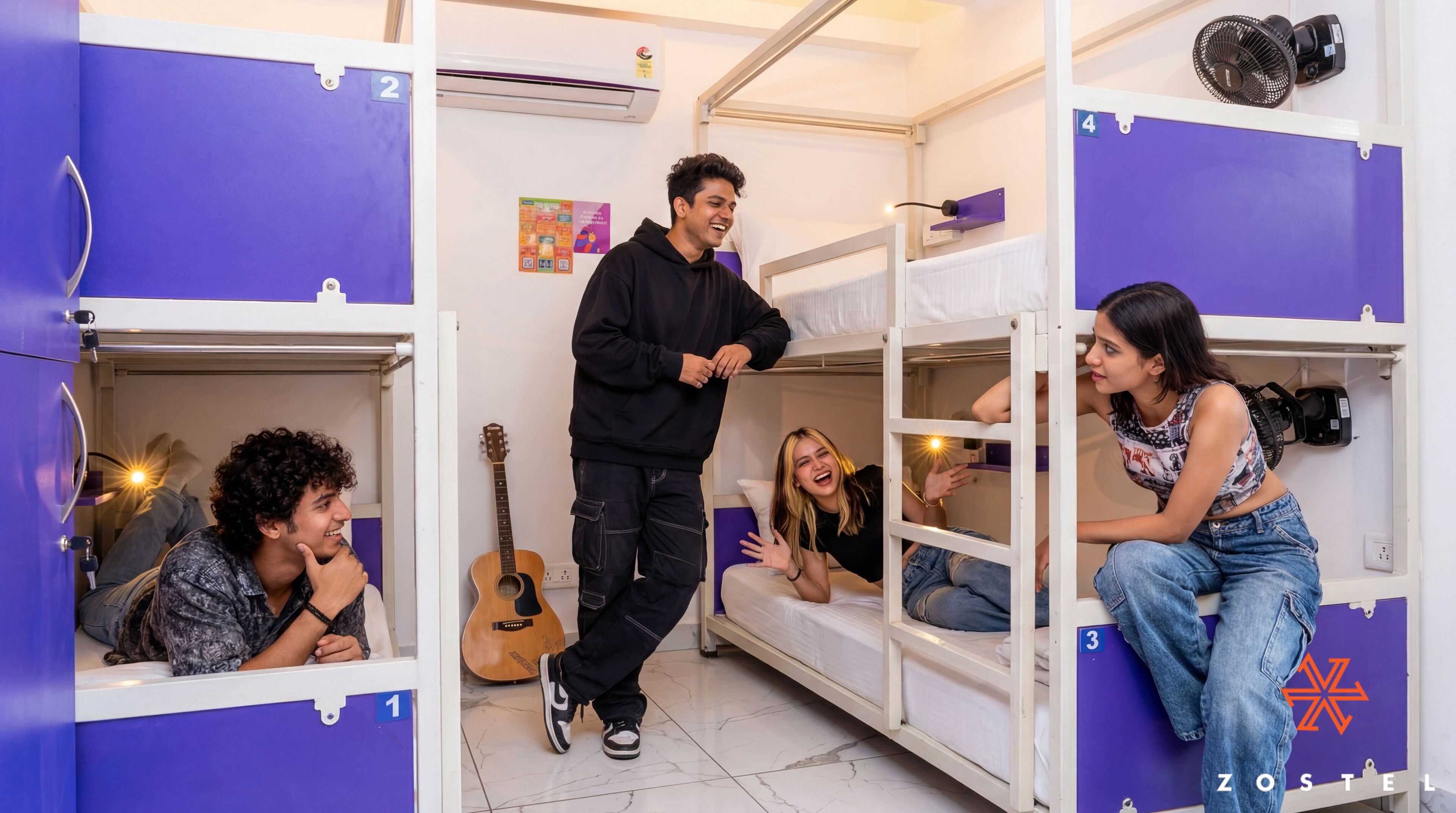 Deluxe 6 Bed Mixed Dorm (with balcony)