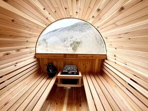 Unclassified image, 3 of 33, button - Hot tub Sauna 3k sqft 100 inch TV Massage Chair (Killington)