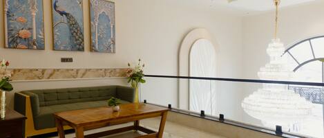 Sitteområde i lobbyen