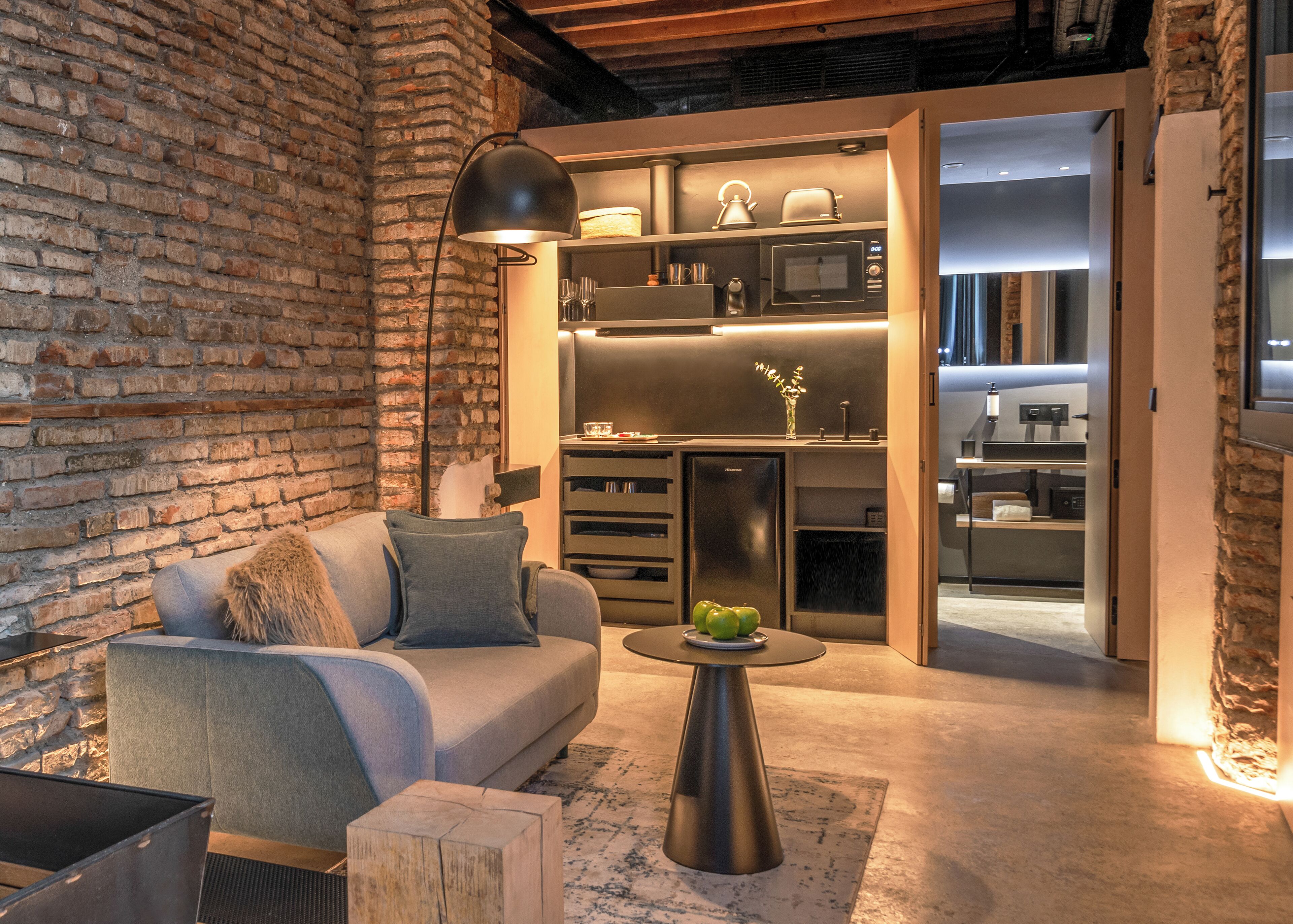 Classic Studio with Pulldown Bed | Living area | 50-inch flat-screen TV with cable channels, Netflix, streaming services