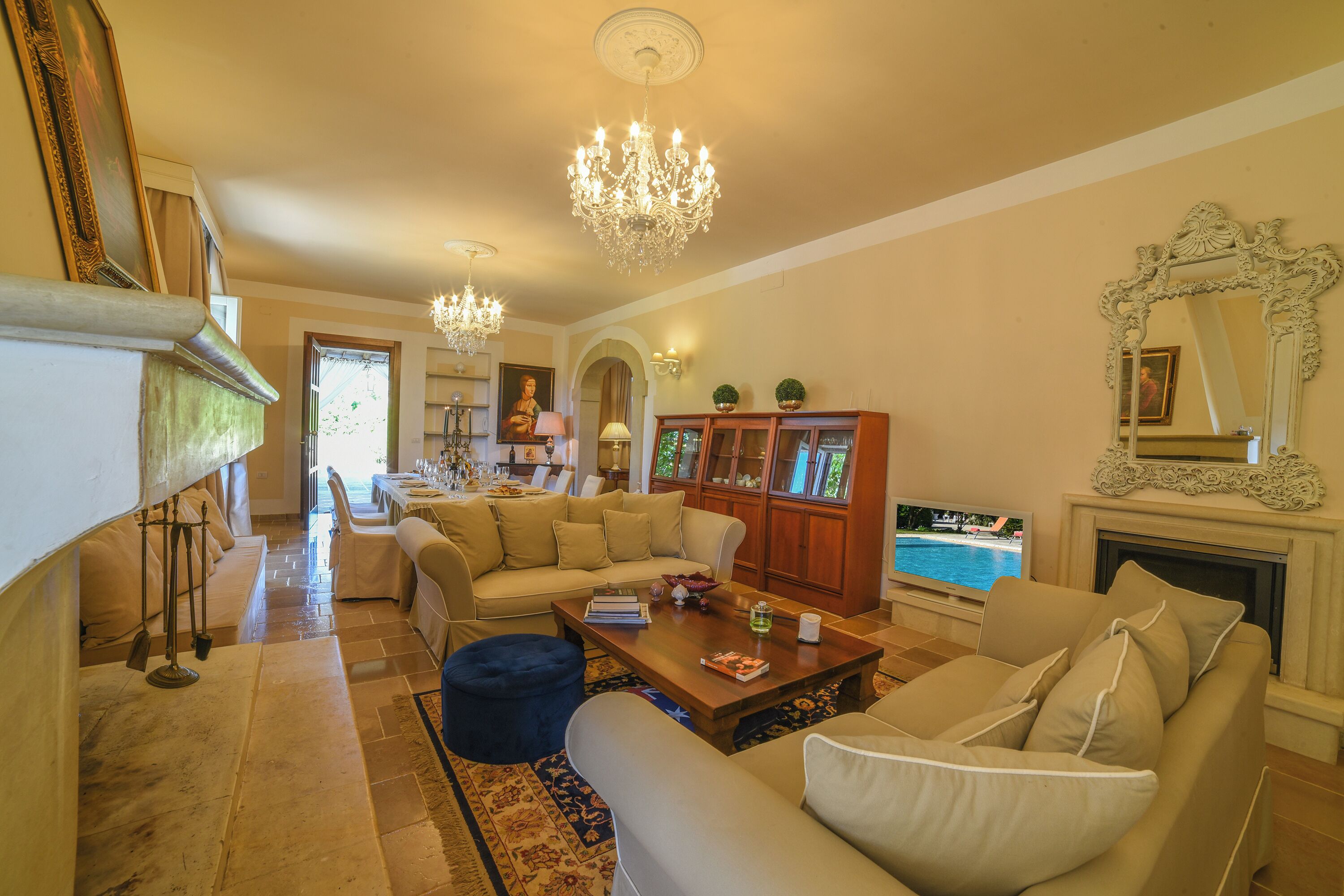Villa Familiale, plusieurs chambres (Villa Nina Luxury With Pool) | Coin séjour