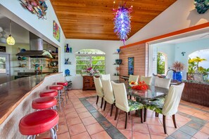 Dining - 4BR with pool very close to Neltjeberg Beach (St. Thomas)