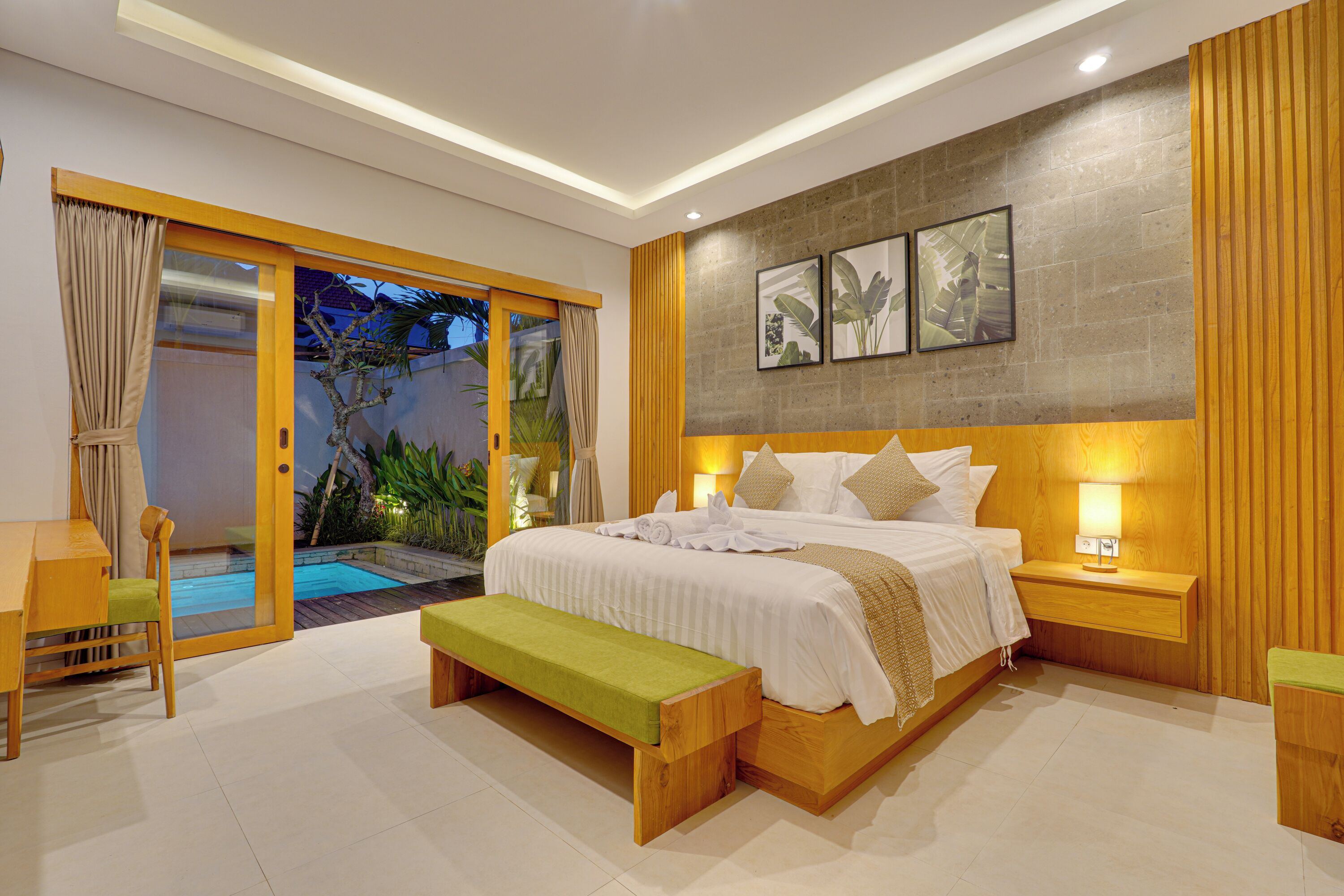Villa, Pool View | In-room safe, desk, laptop workspace, free WiFi