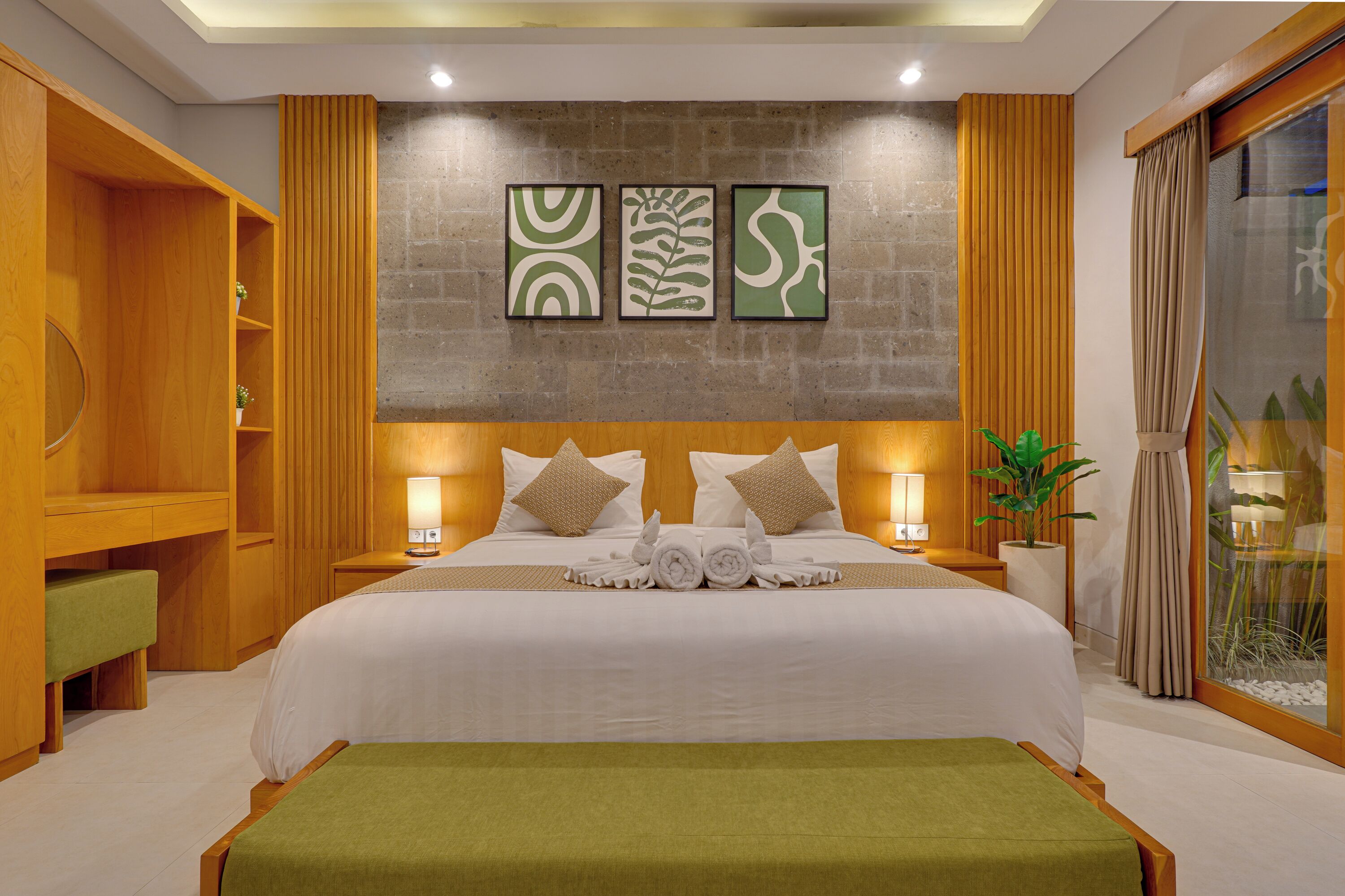 Villa, Pool View | In-room safe, desk, laptop workspace, free WiFi