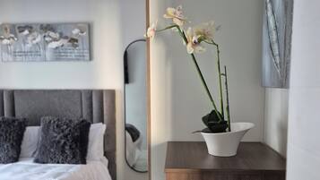 2 slaapkamers, een strijkplank/strijkijzer, wifi, beddengoed