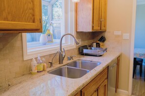 Microwave, oven, stovetop, dishwasher