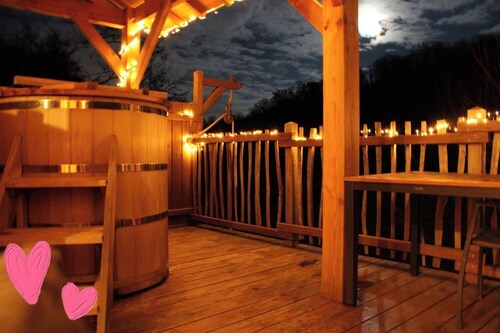 The perched bathhouse