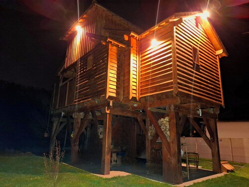 The perched bathhouse