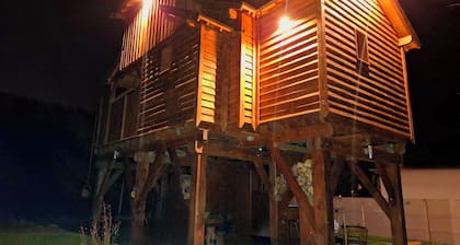 The perched bathhouse