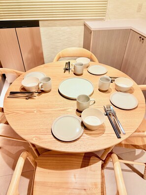 Spiseområde på rommet