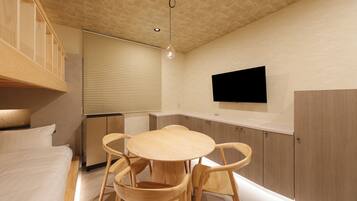 Desk, WiFi (free), bed sheets
